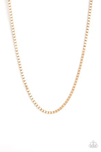 Load image into Gallery viewer, pittmanbling-and-jewelry-inc-presentsboxed-in-gold-mens necklace-paparazzi-accessories