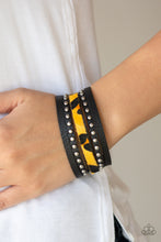 Load image into Gallery viewer, Paparazzi Accessories ⚘ Born To Be WILDCAT - Yellow Bracelet⚘ Flat Rate Ship $4.50 ⚘