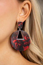 Load image into Gallery viewer, Paparazzi Accessories ⚘ Let HEIR Rip! - Red Post Earrings⚘ Flat Rate Ship $4.50 ⚘