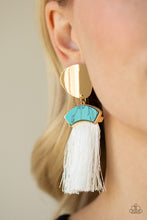 Load image into Gallery viewer, Paparazzi Accessories ⚘ Insta Inca - Blue Post Earrings⚘ Flat Rate Ship $4.50 ⚘
