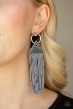Load image into Gallery viewer, Paparazzi Accessories ⚘ Oh My GIZA - Silver Post Earrings⚘ Flat Rate Ship $4.50 ⚘