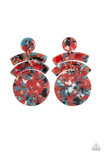 Load image into Gallery viewer, pittmanbling-and-jewelry-inc-presentsin-the-haute-seat-orange-post earrings-paparazzi-accessories