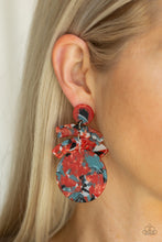 Load image into Gallery viewer, Paparazzi Accessories ⚘ In The HAUTE Seat - Orange Post Earrings⚘ Flat Rate Ship $4.50 ⚘
