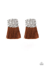 Load image into Gallery viewer, pittmanbling-and-jewelry-inc-presentsplume-bloom-brown-post earrings-paparazzi-accessories