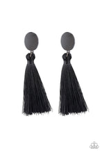 Load image into Gallery viewer, pittmanbling-and-jewelry-inc-presentsva-va-plume-black-post earrings-paparazzi-accessories