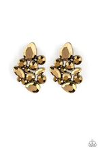 Load image into Gallery viewer, pittmanbling-and-jewelry-inc-presentsgalaxy-glimmer-brass-post earrings-paparazzi-accessories