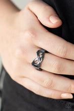 Load image into Gallery viewer, Paparazzi Accessories ⚘ Infinitely Industrial - Black Ring⚘ Flat Rate Ship $4.50 ⚘