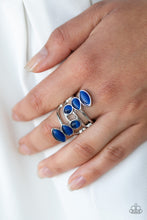 Load image into Gallery viewer, Paparazzi Accessories ⚘ Wraparound Radiance - Blue Ring⚘ Flat Rate Ship $4.50 ⚘
