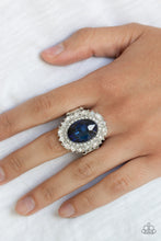 Load image into Gallery viewer, Paparazzi Accessories ⚘ Show Glam - Blue Ring⚘ Flat Rate Ship $4.50 ⚘
