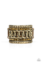 Load image into Gallery viewer, pittmanbling-and-jewelry-inc-presentsout-for-the-count-brass-ring-paparazzi-accessories