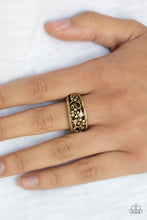 Load image into Gallery viewer, Paparazzi Accessories ⚘ Breezy Blossoms - Brass Ring⚘ Flat Rate Ship $4.50 ⚘