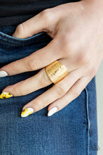 Load image into Gallery viewer, Paparazzi Accessories ⚘ Rippling Rivers - Gold Ring⚘ Flat Rate Ship $4.50 ⚘