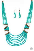 Load image into Gallery viewer, pittmanbling-and-jewelry-inc-presentskickin-it-outback-blue-necklace-paparazzi-accessories
