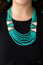 Load image into Gallery viewer, Paparazzi Accessories ⚘ Kickin It Outback - Blue Necklace⚘ Flat Rate Ship $4.50 ⚘
