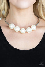 Load image into Gallery viewer, Paparazzi Accessories ⚘ Welcome To Wall Street - White Necklace⚘ Flat Rate Ship $4.50 ⚘