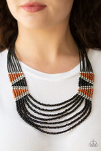 Load image into Gallery viewer, Paparazzi Accessories ⚘ Kickin It Outback - Black Necklace⚘ Flat Rate Ship $4.50 ⚘