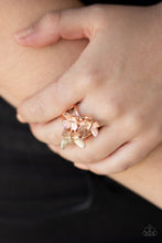 Load image into Gallery viewer, Paparazzi Accessories ⚘ Full Of Flutter - Rose Gold Ring⚘ Flat Rate Ship $4.50 ⚘