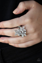 Load image into Gallery viewer, Paparazzi Accessories ⚘ Gardenia Grandeur - White Ring⚘ Flat Rate Ship $4.50 ⚘