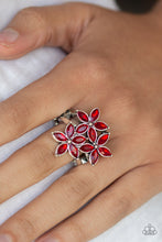 Load image into Gallery viewer, Paparazzi Accessories ⚘ Gardenia Grandeur - Red Ring⚘ Flat Rate Ship $4.50 ⚘