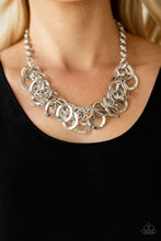 Load image into Gallery viewer, Paparazzi Accessories ⚘ Ringing In The Bling - Silver Necklace⚘ Flat Rate Ship $4.50 ⚘