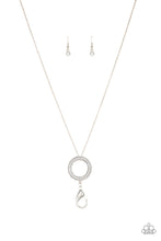 Load image into Gallery viewer, pittmanbling-and-jewelry-inc-presentslet-me-adjust-my-halo-white-lanyard-paparazzi-accessories