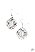 Load image into Gallery viewer, pittmanbling-and-jewelry-inc-presentstotally-glown-away-white-earrings-paparazzi-accessories