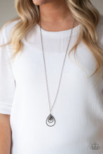 Load image into Gallery viewer, Paparazzi Accessories ⚘ Teardrop Drama - Silver Necklace⚘ Flat Rate Ship $4.50 ⚘
