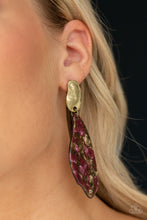 Load image into Gallery viewer, Paparazzi Accessories ⚘ Fish Out of Water - Brass Post Earrings⚘ Flat Rate Ship $4.50 ⚘
