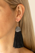 Load image into Gallery viewer, Paparazzi Accessories ⚘ Razzle Riot - Black Earrings⚘ Flat Rate Ship $4.50 ⚘