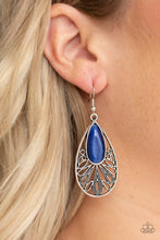 Load image into Gallery viewer, Paparazzi Accessories ⚘ Glowing Tranquility - Blue Earrings⚘ Flat Rate Ship $4.50 ⚘