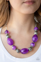 Load image into Gallery viewer, Paparazzi Accessories ⚘ Ice Melt - Purple Necklace⚘ Flat Rate Ship $4.50 ⚘
