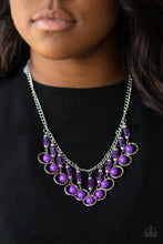 Load image into Gallery viewer, Paparazzi Accessories ⚘ Cool Cascade - Purple Necklace⚘ Flat Rate Ship $4.50 ⚘