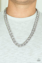 Load image into Gallery viewer, Paparazzi Accessories ⚘ Omega - Silver Mens Necklace⚘ Flat Rate Ship $4.50 ⚘