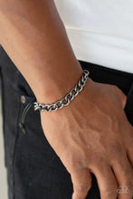 Load image into Gallery viewer, Paparazzi Accessories ⚘ Sideline - Black Mens Bracelet⚘ Flat Rate Ship $4.50 ⚘