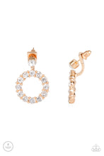 Load image into Gallery viewer, pittmanbling-and-jewelry-inc-presentsdiamond-halo-gold-post earrings-paparazzi-accessories