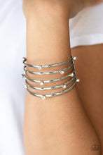 Load image into Gallery viewer, Paparazzi Accessories ⚘ Sugarlicious Sparkle - White Bracelet⚘ Flat Rate Ship $4.50 ⚘