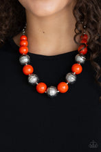 Load image into Gallery viewer, Paparazzi Accessories ⚘ Floral Fusion - Orange Necklace⚘ Flat Rate Ship $4.50 ⚘