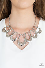 Load image into Gallery viewer, Paparazzi Accessories ⚘ Teardrop Envy - Silver Necklace⚘ Flat Rate Ship $4.50 ⚘