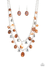 Load image into Gallery viewer, pittmanbling-and-jewelry-inc-presentsrainbow-shine-brown-necklace-paparazzi-accessories