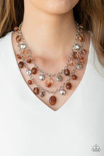 Load image into Gallery viewer, Paparazzi Accessories ⚘ Rainbow Shine - Brown Necklace⚘ Flat Rate Ship $4.50 ⚘