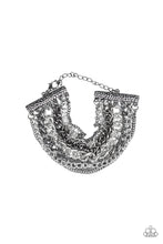 Load image into Gallery viewer, pittmanbling-and-jewelry-inc-presentsmetallic-horizon-black-bracelet-paparazzi-accessories