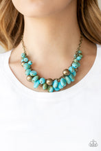 Load image into Gallery viewer, Paparazzi Accessories ⚘ Full Out Fringe - Blue Necklace⚘ Flat Rate Ship $4.50 ⚘