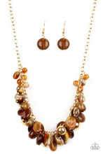 Load image into Gallery viewer, pittmanbling-and-jewelry-inc-presentsfull-out-fringe-brown-necklace-paparazzi-accessories