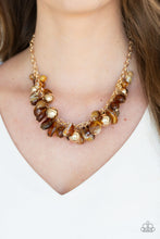 Load image into Gallery viewer, Paparazzi Accessories ⚘ Full Out Fringe - Brown Necklace⚘ Flat Rate Ship $4.50 ⚘