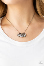 Load image into Gallery viewer, Paparazzi Accessories ⚘ Slide Into Shimmer - Black Necklace⚘ Flat Rate Ship $4.50 ⚘