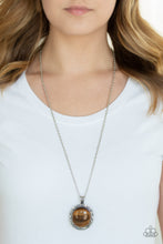 Load image into Gallery viewer, Paparazzi Accessories ⚘ Stone Aura - Brown Necklace⚘ Flat Rate Ship $4.50 ⚘