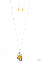 Load image into Gallery viewer, brought-to-you-by-pbjincasymmetrical-bliss-yellow-necklace-paparazzi-accessories