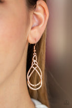 Load image into Gallery viewer, Paparazzi Accessories ⚘ Twisted Elegance - Rose Gold Earrings⚘ Flat Rate Ship $4.50 ⚘