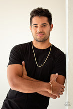 Load image into Gallery viewer, Paparazzi Accessories ⚘ Victory Lap - Gold Mens Necklace⚘ Flat Rate Ship $4.50 ⚘