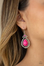 Load image into Gallery viewer, Paparazzi Accessories ⚘ Canyon Scene - Pink Earrings⚘ Flat Rate Ship $4.50 ⚘
